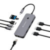 Verbatim CMH-09 USB Type-C 10000 Mbit/s Silver