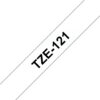f37b6c69fa830ab223d333a8e4cb8ff9847a1fdb Brother TZE-121 DirectLabel black on Transparent Laminat 9mm x 8m for Brother P-Touch TZ 3.5-18mm/6-12mm/6-18mm/6-24mm/6-36mm