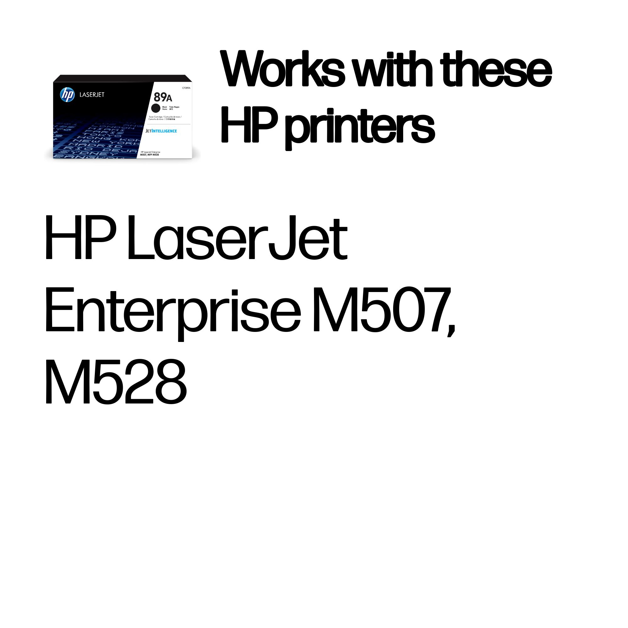 HP CF289A/89A Toner cartridge, 5.000 pages ISO/IEC 19752 for HP M 507