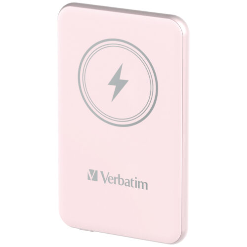 Verbatim Charge ´n´ Go Magnetic Wireless Power Bank 5000mAh Pink