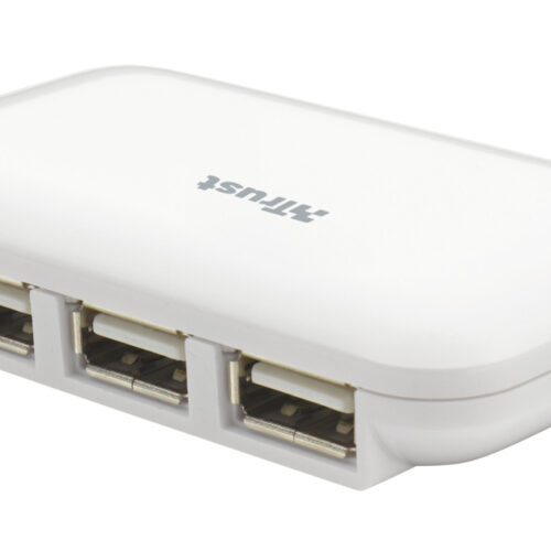 Trust 4 Port Slimline USB 2.0 Hub 480 Mbit/s White