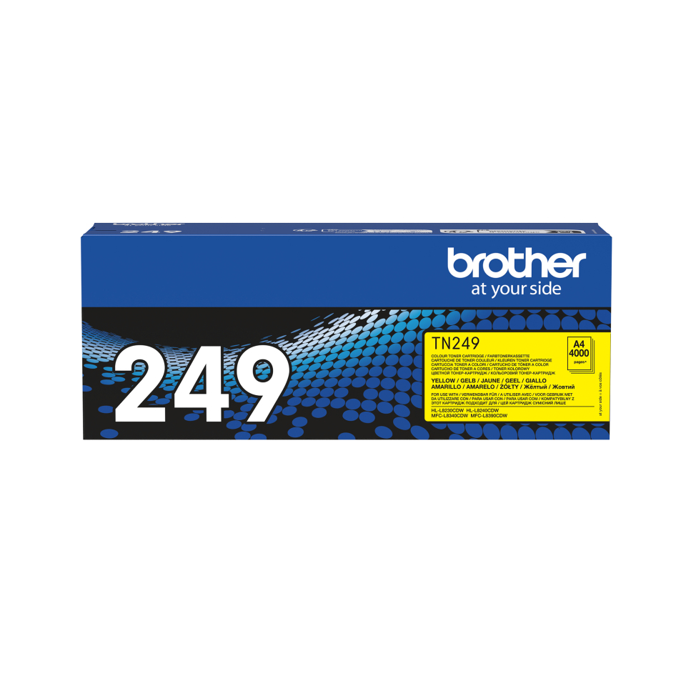 Brother TN-249Y Toner-kit yellow extra High-Capacity, 4.000 pages ISO/IEC 19752 for Brother HL-L 8200/MFC-L 8300