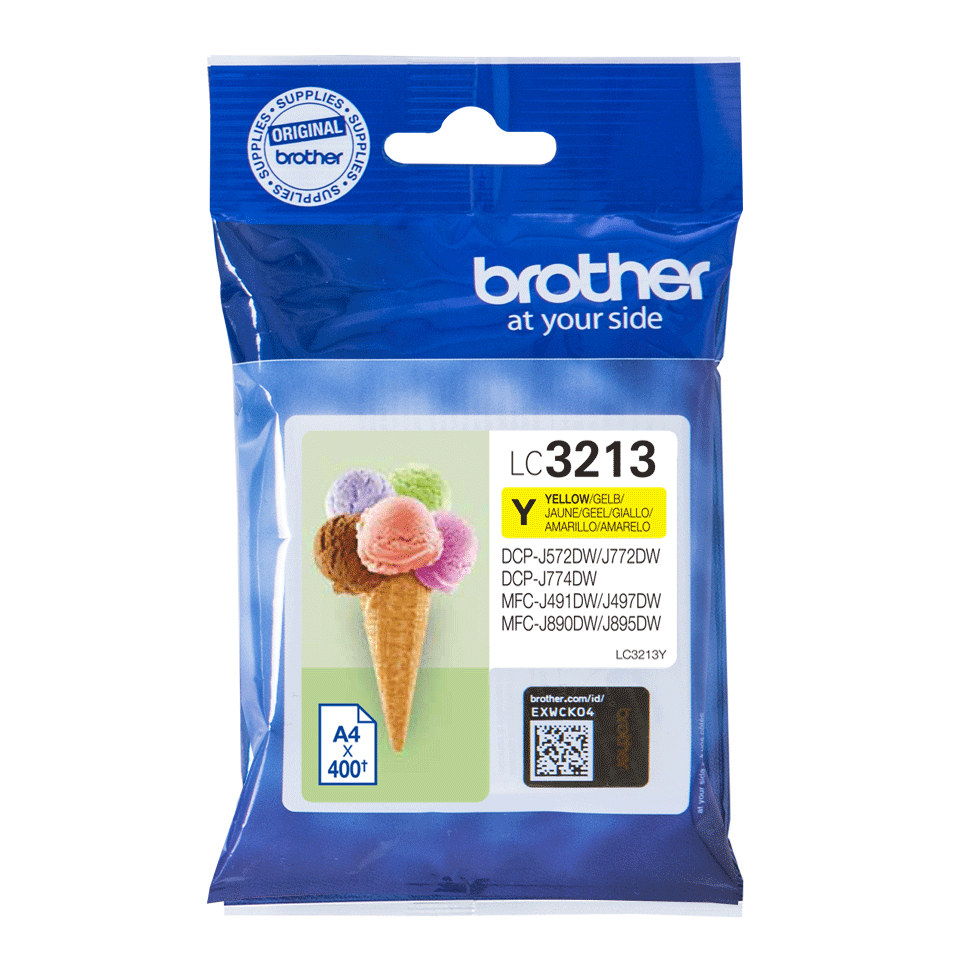 f6e95e6c527d14bc985bfe949ad0b5fbb5165be6 Brother LC-3213Y Ink cartridge yellow, 400 pages ISO/IEC 19752 for Brother DCP-J 772