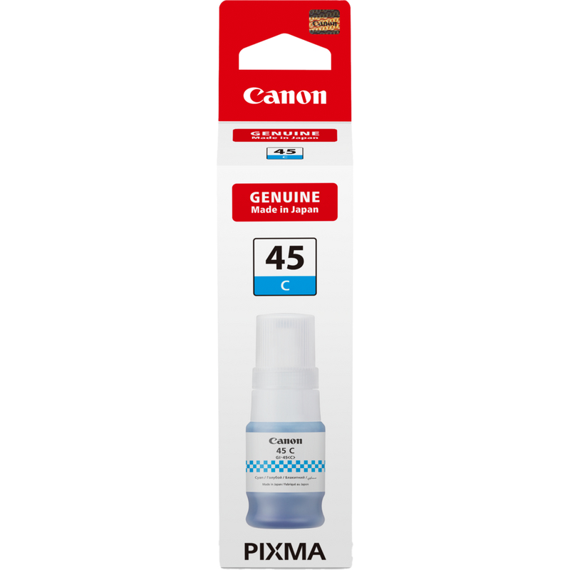 Canon 6285C001/GI-45C Ink bottle cyan, 3.000 pages ISO/IEC 19752 40ml for Canon Maxify GX 1040
