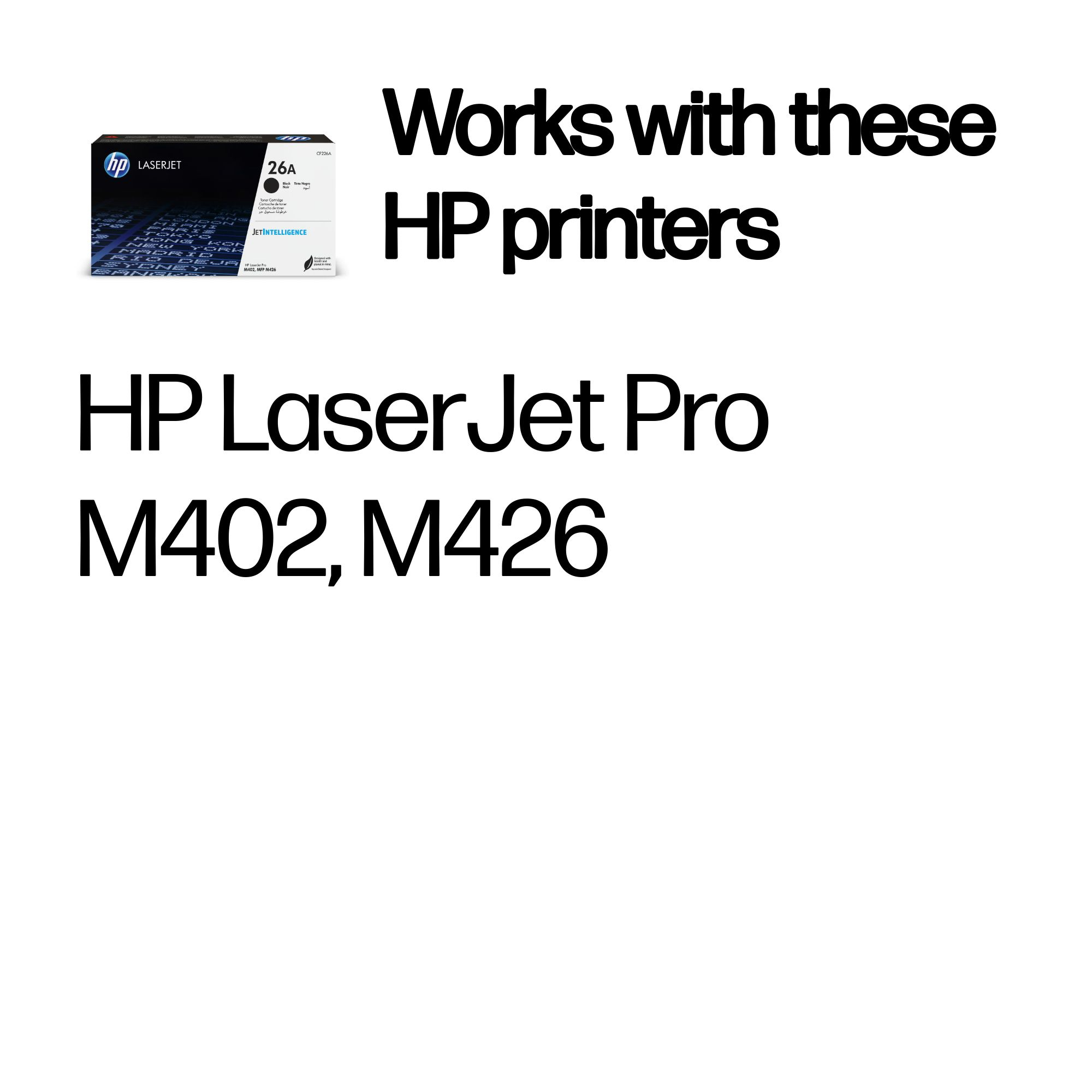 HP CF226A/26A Toner cartridge, 3.100 pages ISO/IEC 19752 for HP LaserJet M 402/e