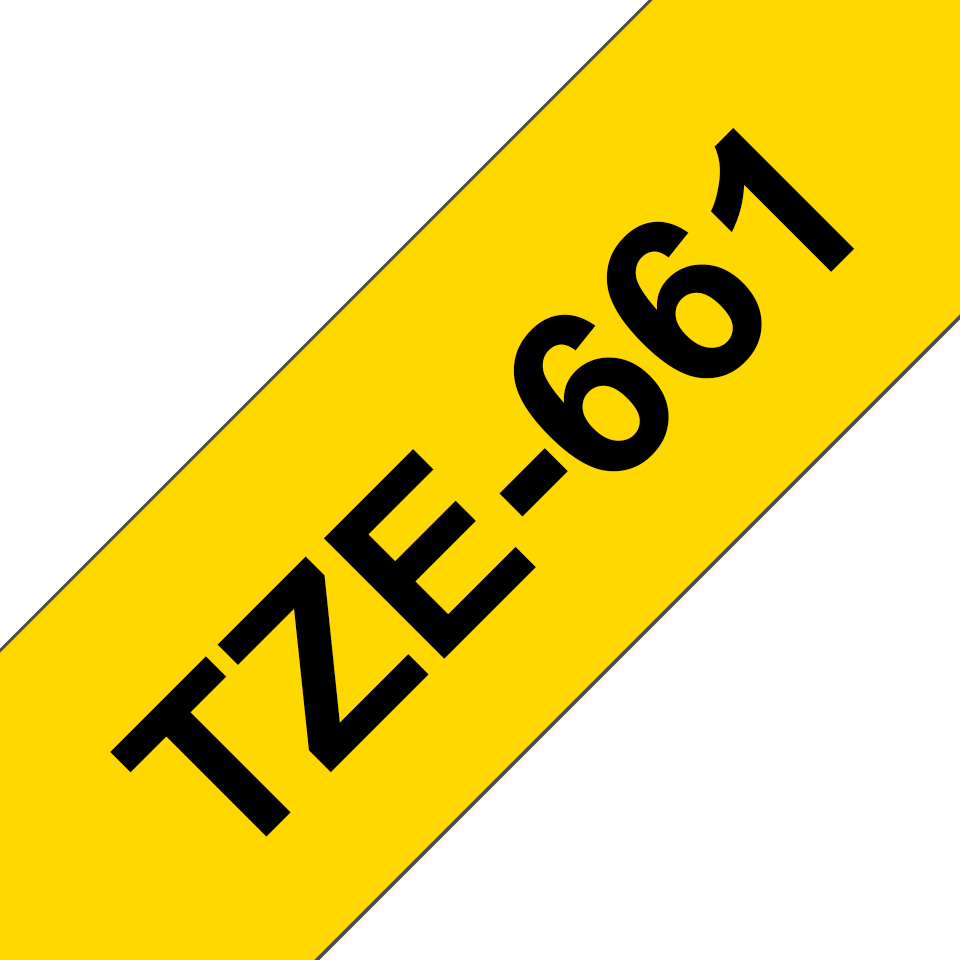 f8577150bcc10e30125911c89bbe44e013af410c Brother TZE-661 DirectLabel black on yellow Laminat 36mm x 8m for Brother P-Touch TZ 3.5-36mm/HSE/6-36mm