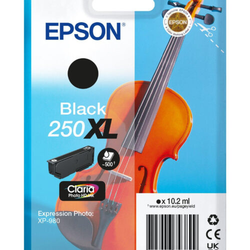 Epson C13T16P14010/250XL Ink cartridge black high-capacity, 500 pages 10.2ml for Epson Expression Photo XP-980