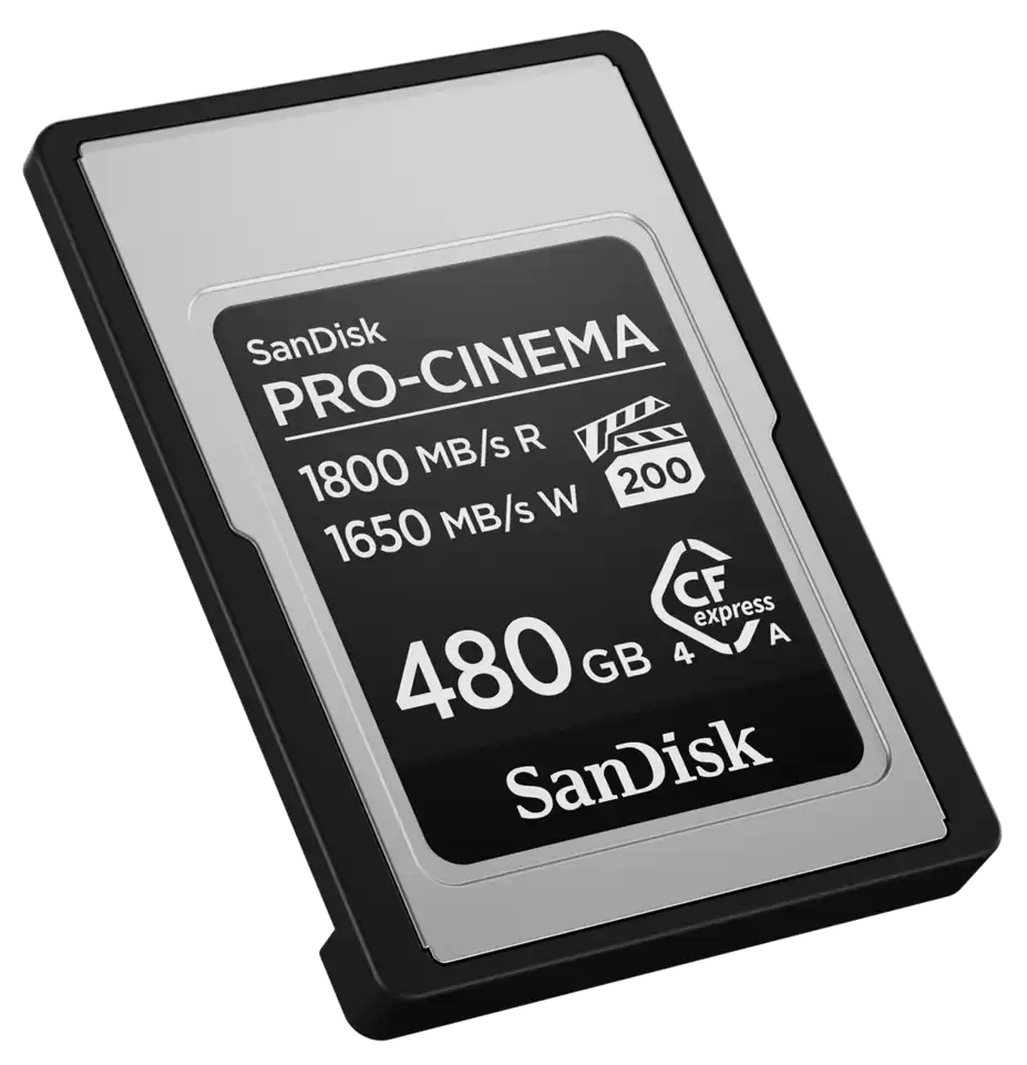 f8aaf64e9bd0dd7518c5ce26c83c851d06105462 SanDisk PRO-CINEMA CFexpress Type A Card - 480GB
