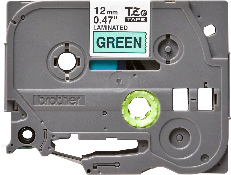 f9385a5a3df8fe73156a8976bc6595be1c32f6a1 Brother TZE-731 DirectLabel black on green Laminat 12mm x 8m for Brother P-Touch TZ 3.5-18mm/6-12mm/6-18mm/6-24mm/6-36mm