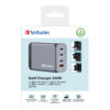 f9a101fe25c5c034b517f6f5abe50087 Verbatim GNC-240 GaN Charger 240W with 1 x USB-C 140W /1 x USB-C 100W / 1 x USB-C 65W / 1 x USB-A QC 3.0 (EU/UK/US)