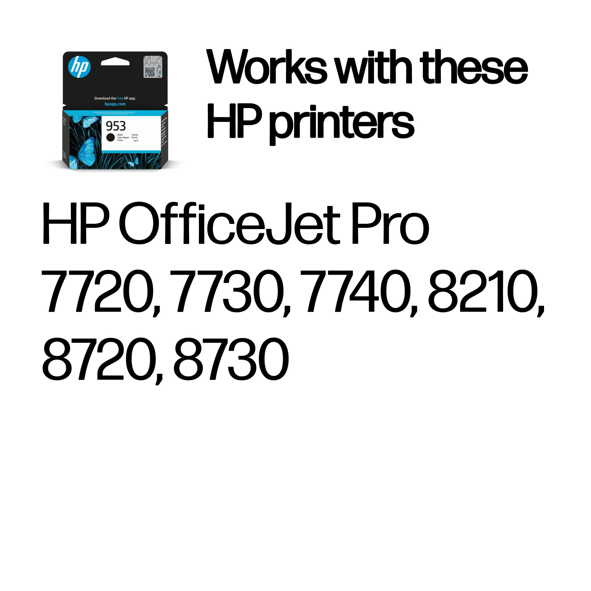 f9fed76b87c28f6d9e9c3c1f141b011b506b16e4 HP L0S58AE/953 Ink cartridge black, 900 pages 20ml for HP OfficeJet Pro 7700/8210/8710