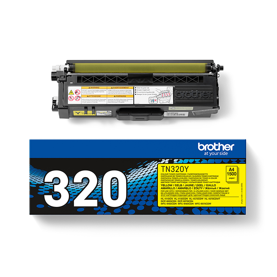 Brother TN-320Y Toner yellow, 1.500 pages ISO/IEC 19798 for Brother HL-4150/4570
