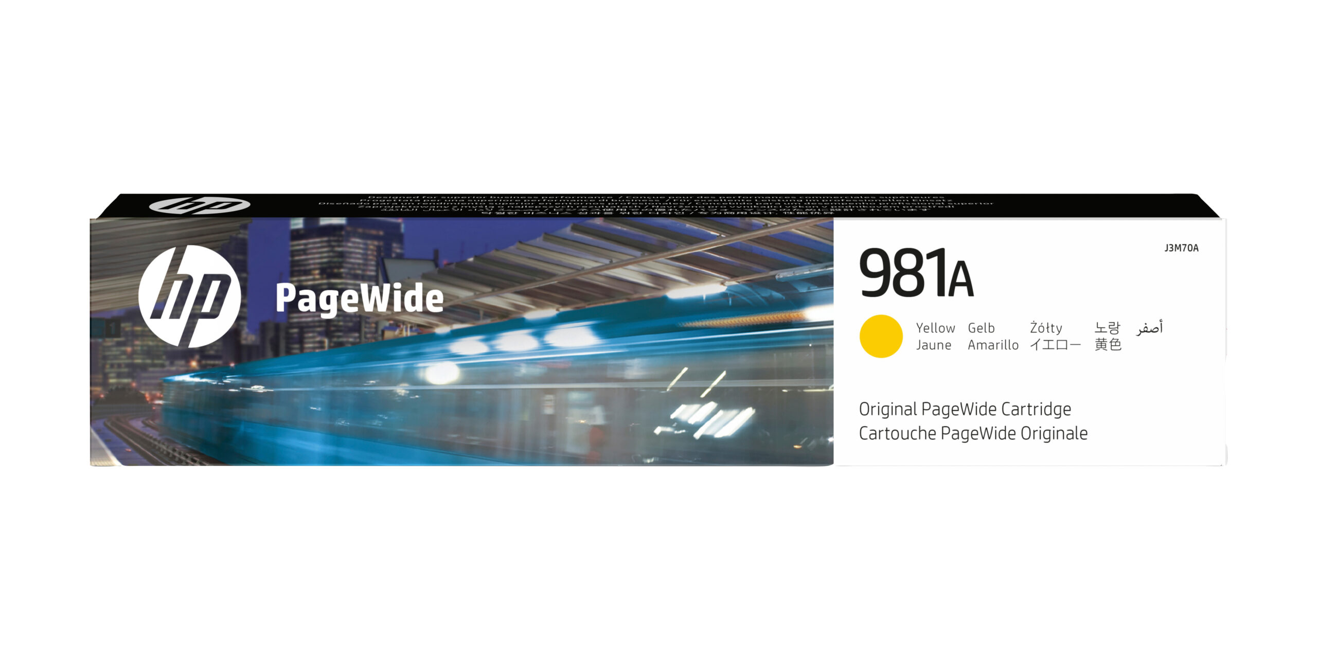 HP J3M70A/981A Ink cartridge yellow, 6.000 pages ISO/IEC 19798 68,5ml for HP PageWide E 58650/556