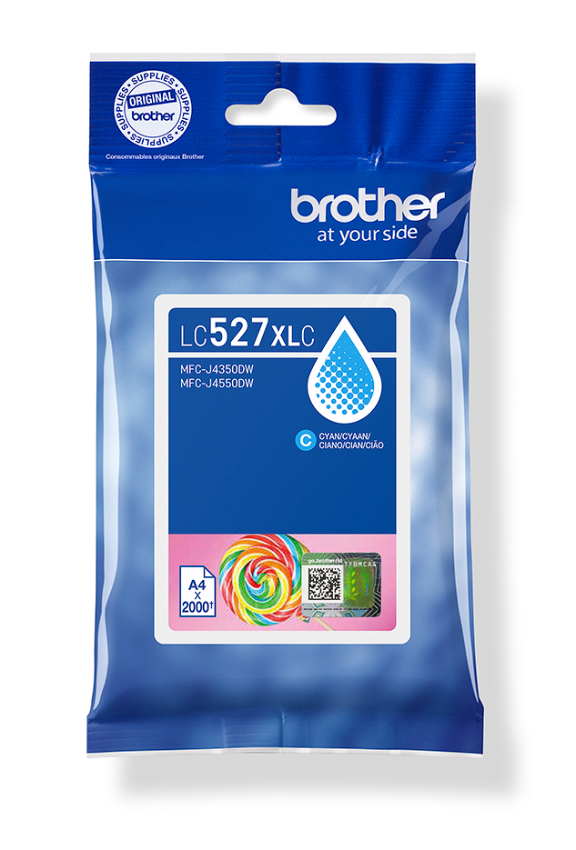 fa65043973e316f8e721711ab00ccbe69d813e7e Brother LC-527XLC Ink cartridge cyan high-capacity, 2.000 pages ISO/IEC 19752 for Brother MFC-J 4350