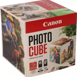 Canon 5225B019/PG-540+CL-541 Printhead cartridge multi pack black / color Cube white green + Photopaper PP-201 13x13cm 40 sheet 180pg+180pg Pack=2 for Canon Pixma MG 2150/MX 370