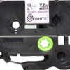 Brother TZE-SE4 DirectLabel black on white Laminat 18mm x 8m for Brother P-Touch TZ 3.5-12mm/18mm/6-18mm/6-24mm/6-36mm