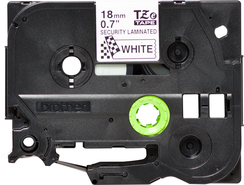 Brother TZE-SE4 DirectLabel black on white Laminat 18mm x 8m for Brother P-Touch TZ 3.5-12mm/18mm/6-18mm/6-24mm/6-36mm