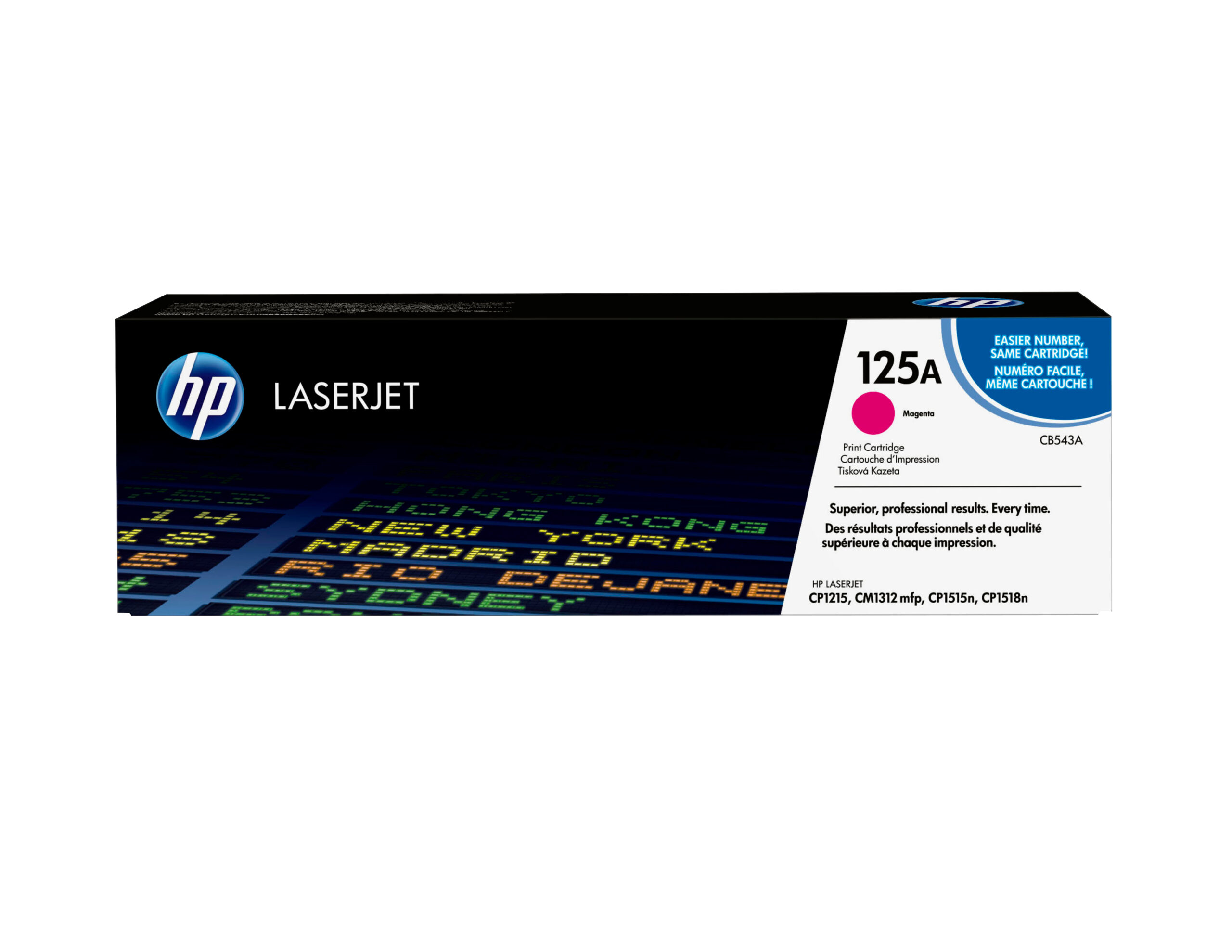 HP CB543A/125A Toner cartridge magenta, 1.400 pages ISO/IEC 19798 for HP CLJ CP 1210