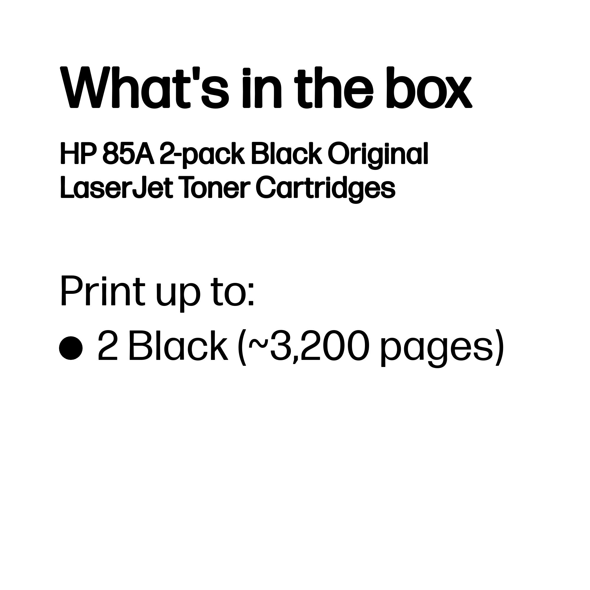 HP CE285AD/85A Toner cartridge black twin pack, 2x1.600 pages/5% Pack=2 for HP Pro P 1100