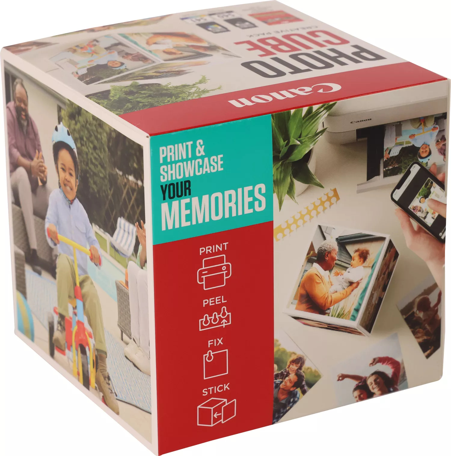 Canon 5225B017/PG-540+CL-541 Printhead cartridge multi pack black / color Cube white blue + Photopaper PP-201 13x13cm 40 sheet 180pg+180pg Pack=2 for Canon Pixma MG 2150/MX 370