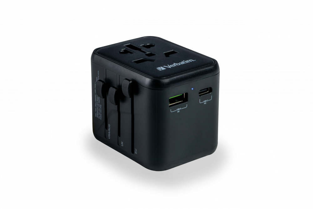 Verbatim 49544 power plug adapter Universal Black