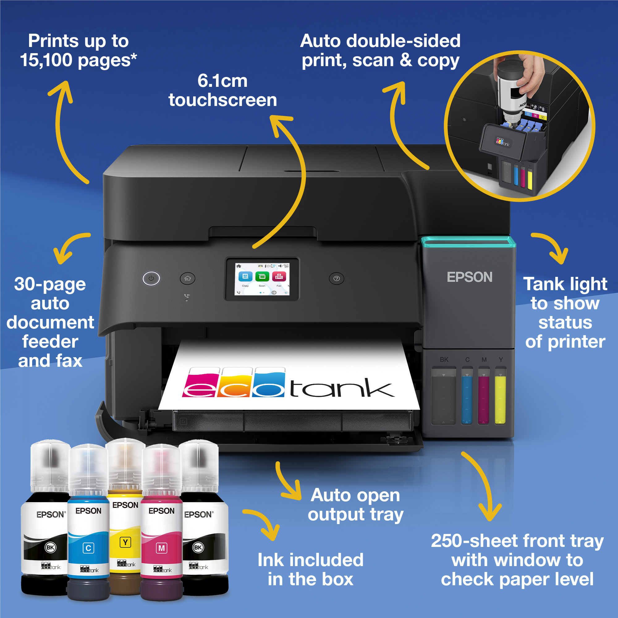Epson EcoTank ET-4950 Inkjet A4 4800 x 1200 DPI 35 ppm Wi-Fi