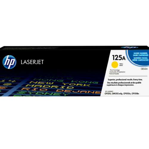 HP CB542A/125A Toner cartridge yellow, 1.400 pages ISO/IEC 19798 for HP CLJ CP 1210