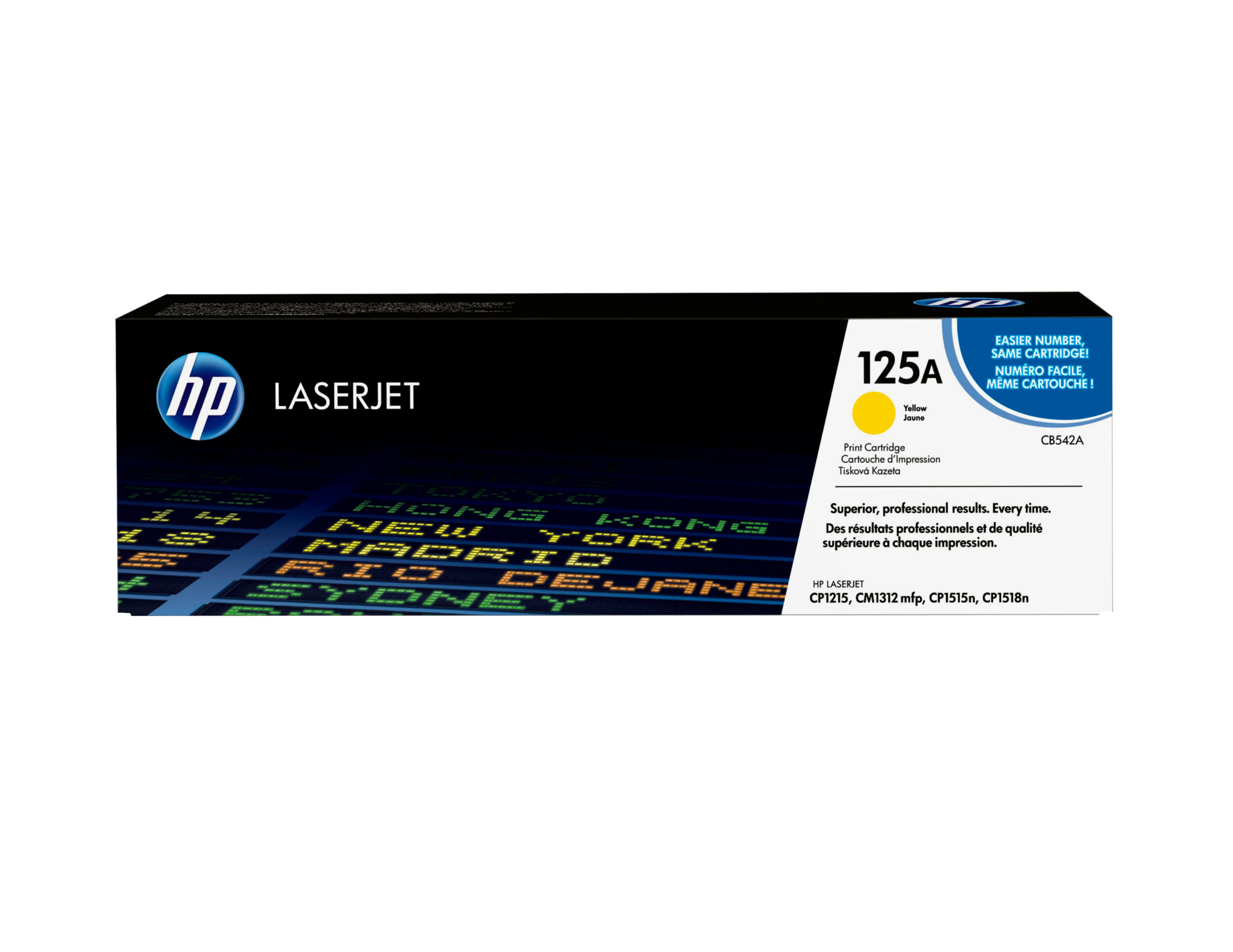 HP CB542A/125A Toner cartridge yellow, 1.400 pages ISO/IEC 19798 for HP CLJ CP 1210