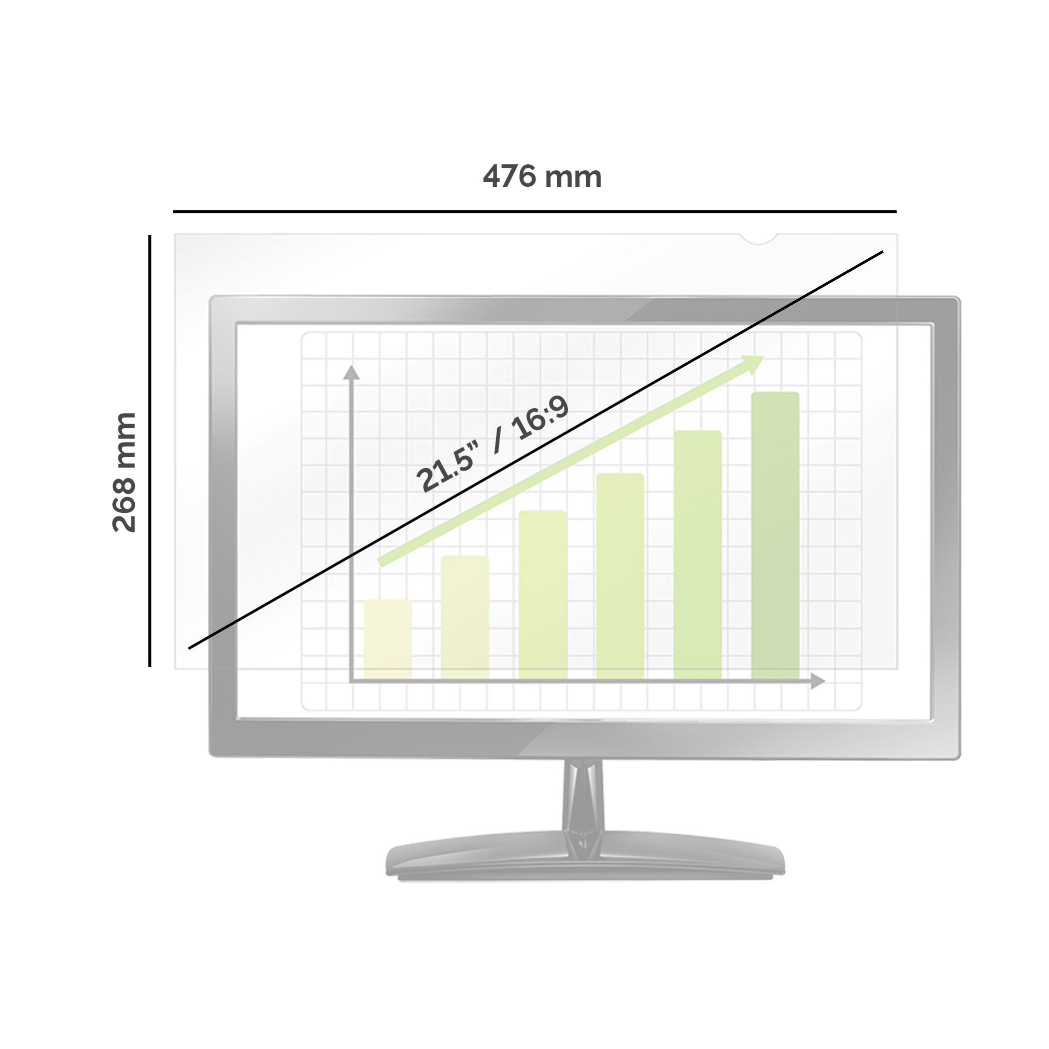 feae219e88c87d8056b60b1fd62ff24c37868681 Fellowes PrivaScreen Blackout Privacy Filter - 21.5" Wide (16:9)