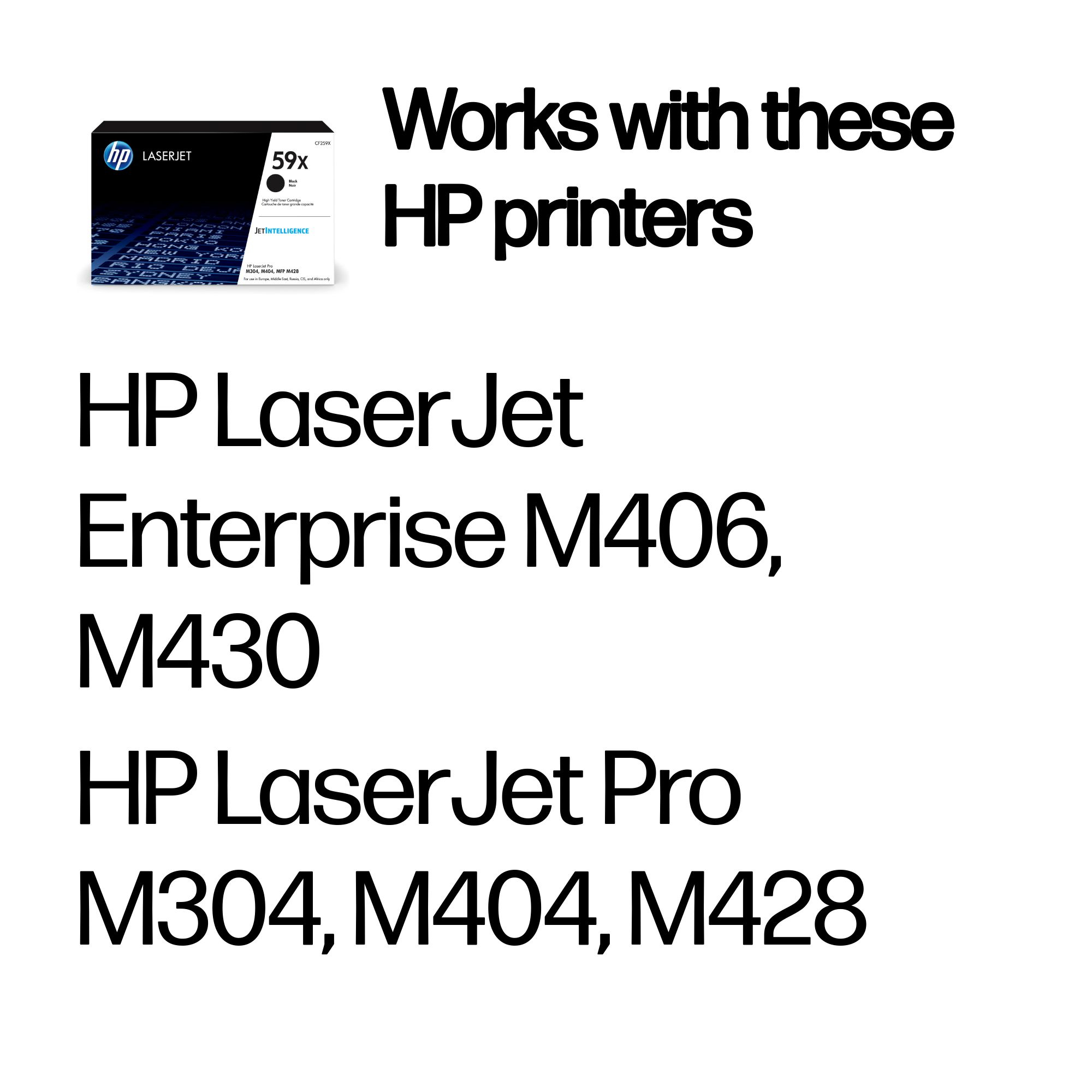 HP CF259X/59X Toner cartridge, 10.000 pages ISO/IEC 19752 for HP LaserJet Pro M 304