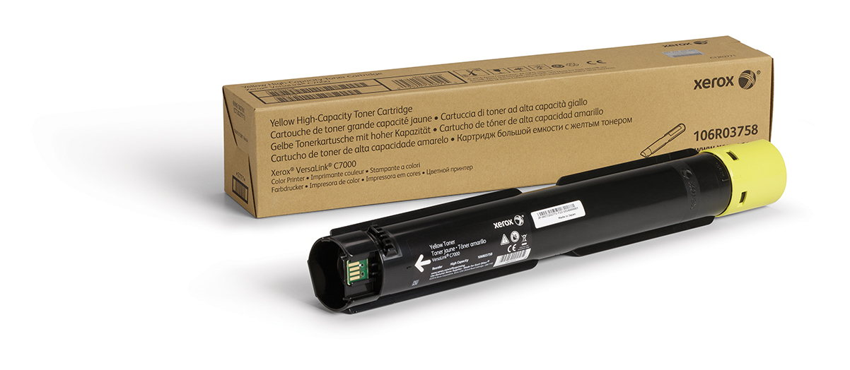 Xerox 106R03758 Toner yellow high-capacity, 10.100 pages ISO/IEC 19752 for Xerox VersaLink C 7000
