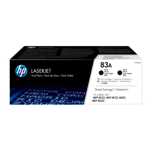 1b10adb22c4e7e4ba112dec08dec4d69142afdcc HP CF283AD/83A Toner cartridge twin pack, 2x1.500 pages/5% Pack=2 for HP LaserJet M 225/Pro M 125