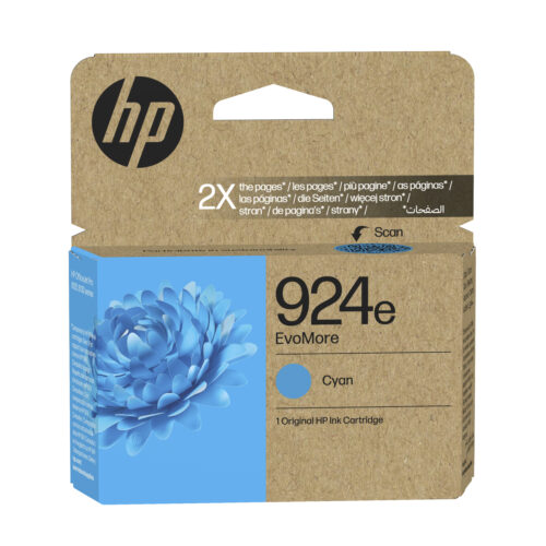 HP 4K0U7NE/924E Ink cartridge cyan EvoMore, 800 pages ISO/IEC 19752 for HP OJ Pro 8120/e