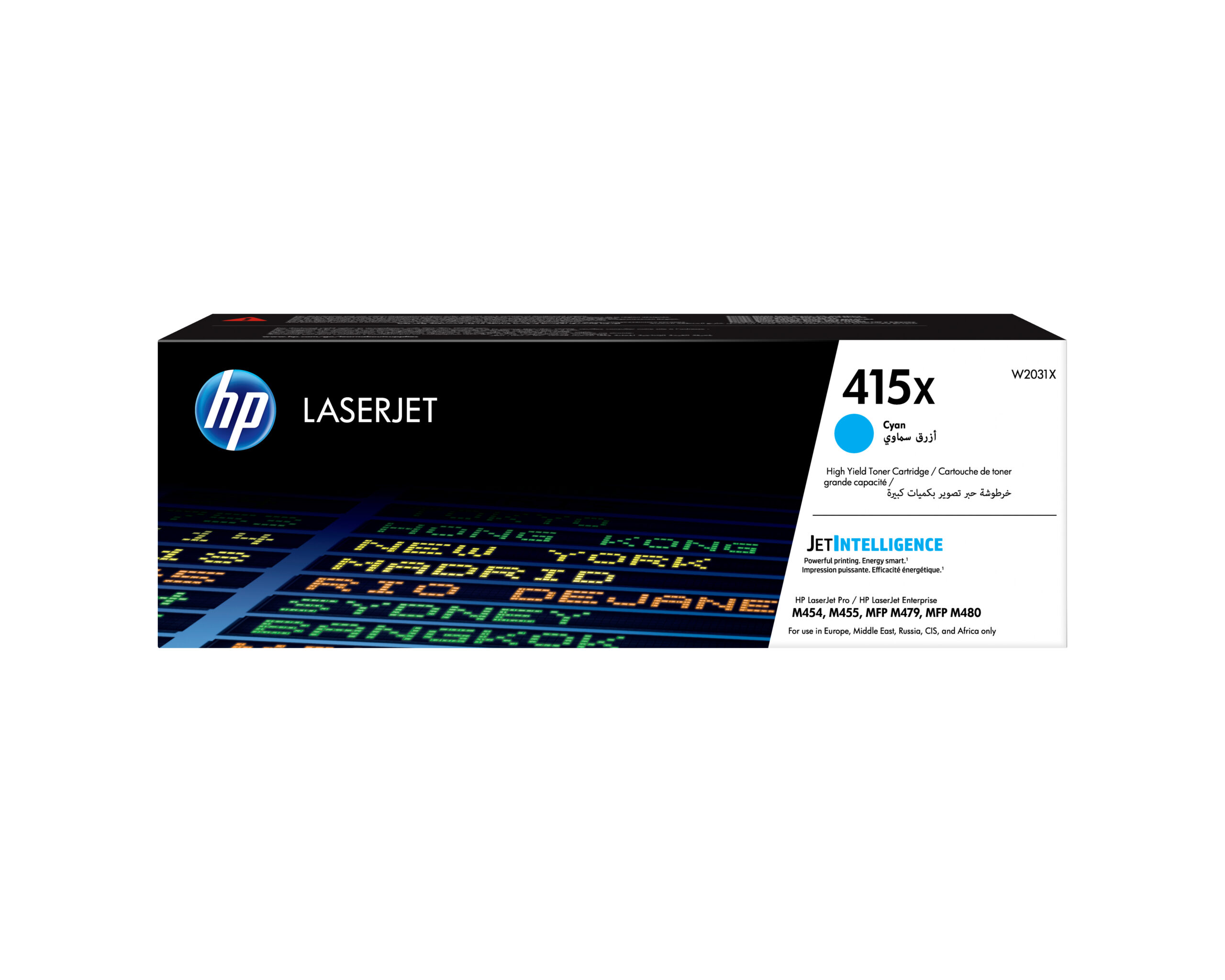 HP W2031X/415X Toner cartridge cyan, 6.000 pages ISO/IEC 19798 for HP E 45028/M 454