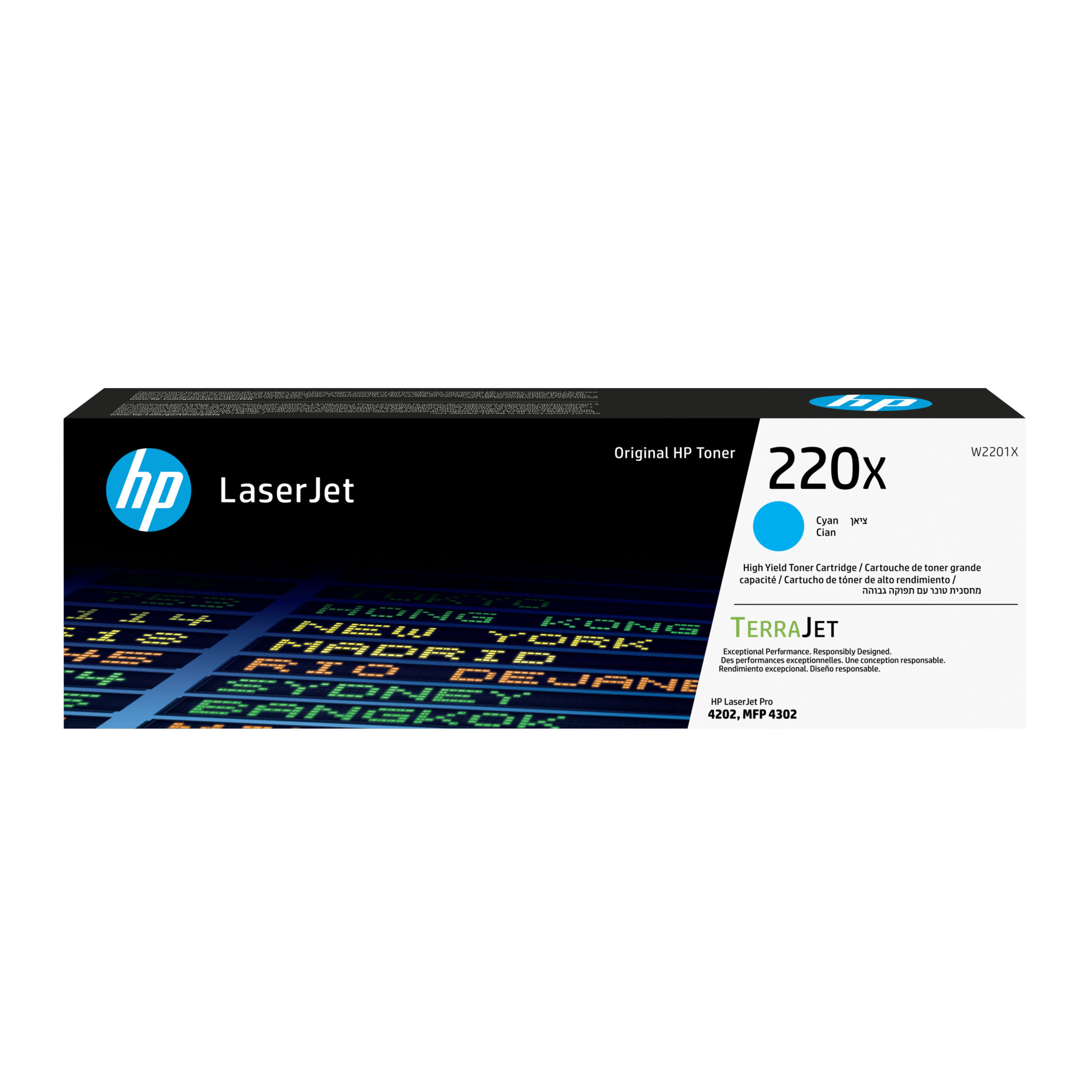 HP W2201X/220X Toner cartridge cyan high-capacity, 5.500 pages ISO/IEC 19798 for HP CLJ Pro 4202