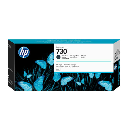 HP P2V71A/730 Ink cartridge black matt 300ml for HP DesignJet T 1600/1700/940