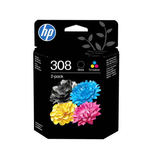 HP 6L6S6UE/308 Printhead cartridge multi pack black + color Pack=2 for HP Envy 6100