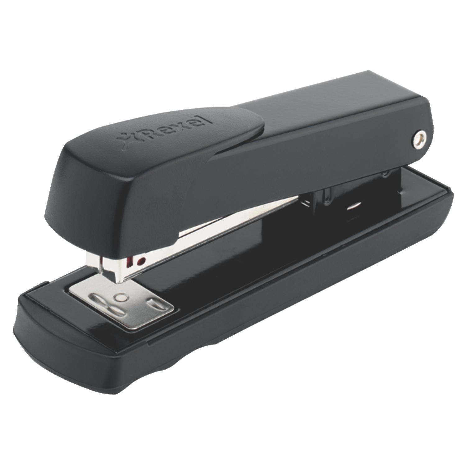 Rexel Meteor Half Strip 20 Sheet Metal Stapler Black