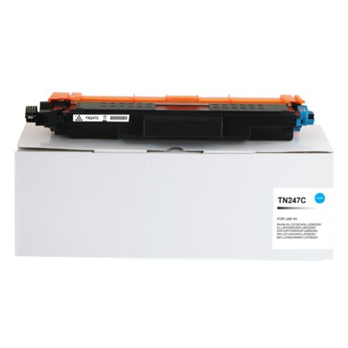 Compatible Brother TN247C High Yield Cyan Toner CHIPPED
