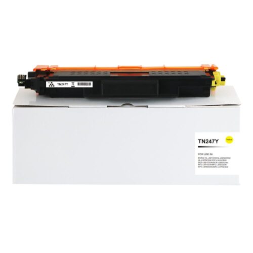 Compatible Brother TN247Y High Yield Yellow Toner CHIPPED