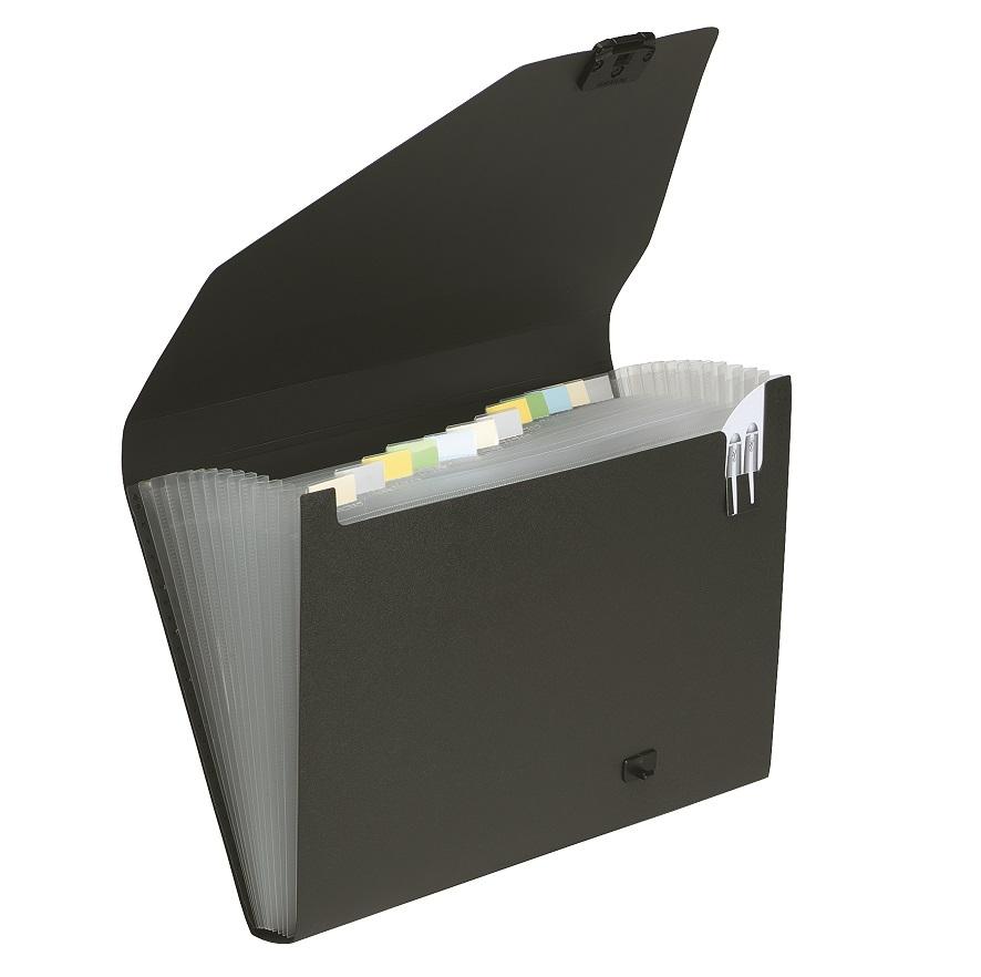 Snopake GRS Organiser 13 part A4 Black- 1 Organiser