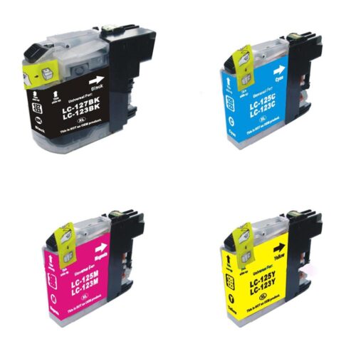 Compatible Brother LC123 Multipack 4 Ink Ctgs [LC123BK/C/M/Y]