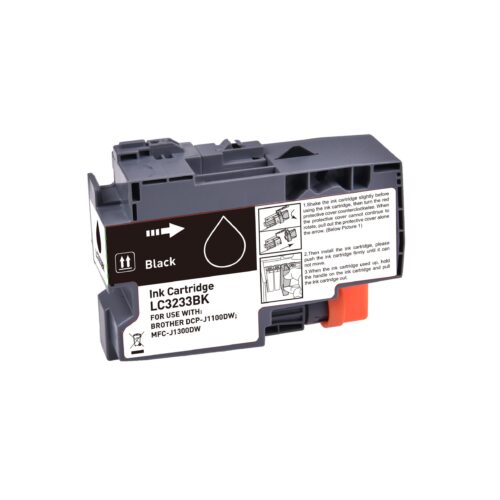 Compatible Brother LC3233BK Black Ink Ctg 65ml Ink 3000 Pages