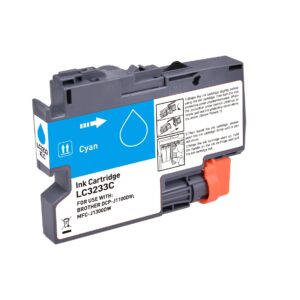 Compatible Brother LC3233C Cyan Ink Ctg 16.4ml Ink 1500 Pages