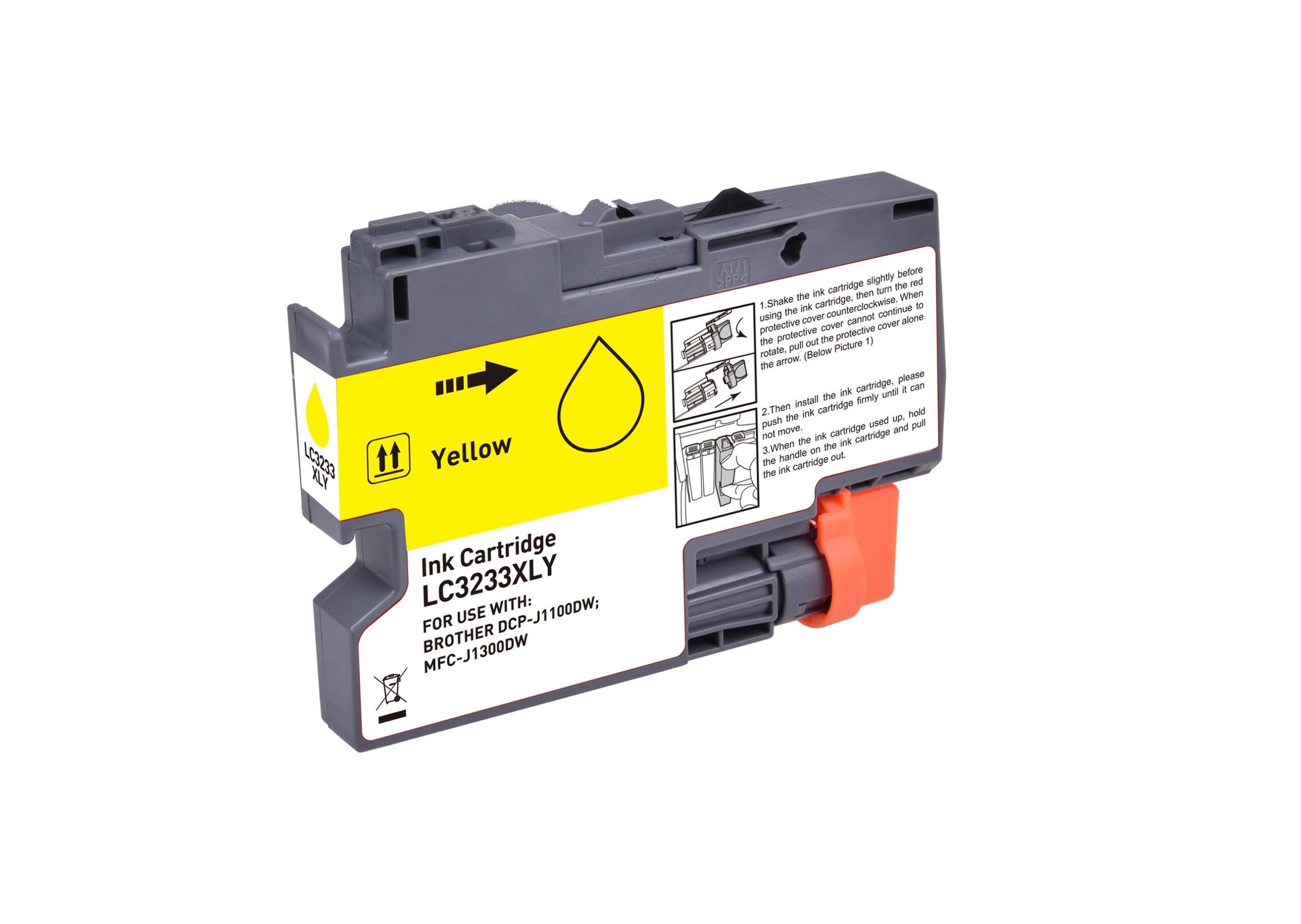 Compatible Brother LC3233Y Yellow Ink Ctg 16.4ml Ink 1500 Pages