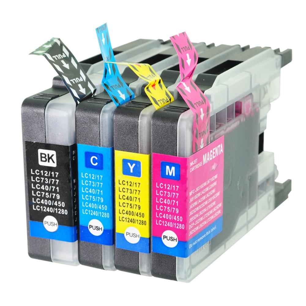 Compatible Brother LC1280 Multipack 4 Ink Ctgs [LC1220BK/C/M/Y] also LC1240