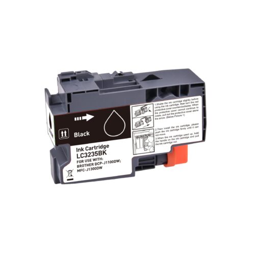 Compatible Brother LC3235XLBK Hi Cap Black Ink Ctg 129ml Ink 6000 Pages (No ink level shown)