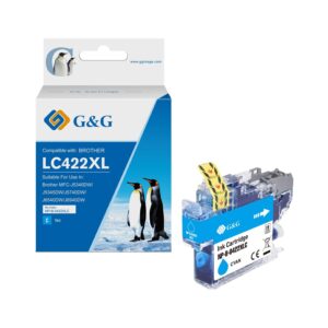 Compatible Brother LC422XLC High Capacity Cyan Ink Cartridge 19ml