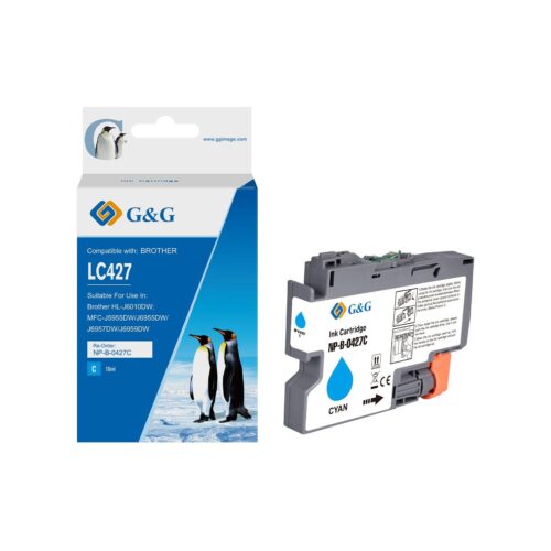 Compatible Brother LC427C Cyan Ink Cartridge 16ml
