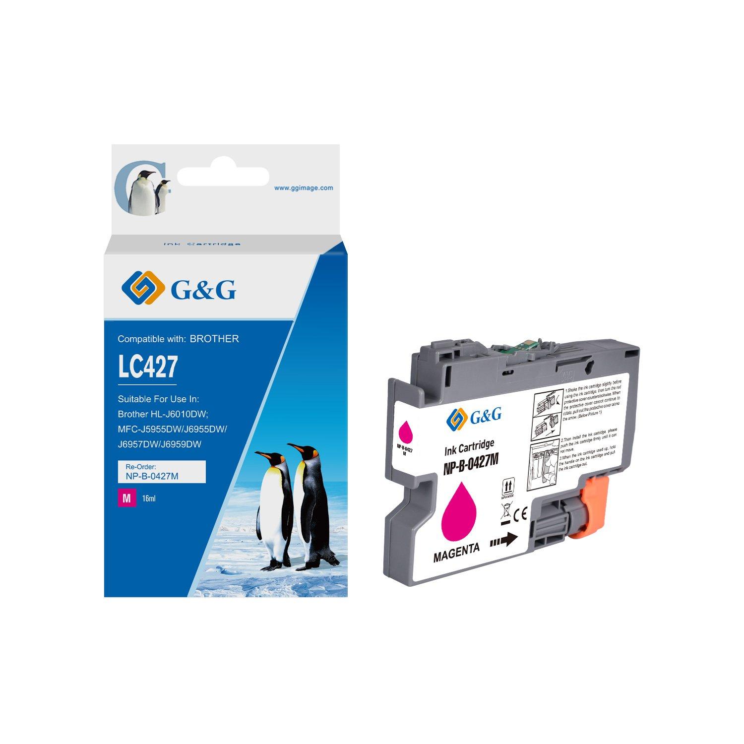Compatible Brother LC427M Magenta Ink Cartridge 16ml
